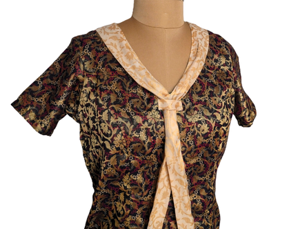 Floral Ruffled Mini Dress with Lace Tie - Lataree