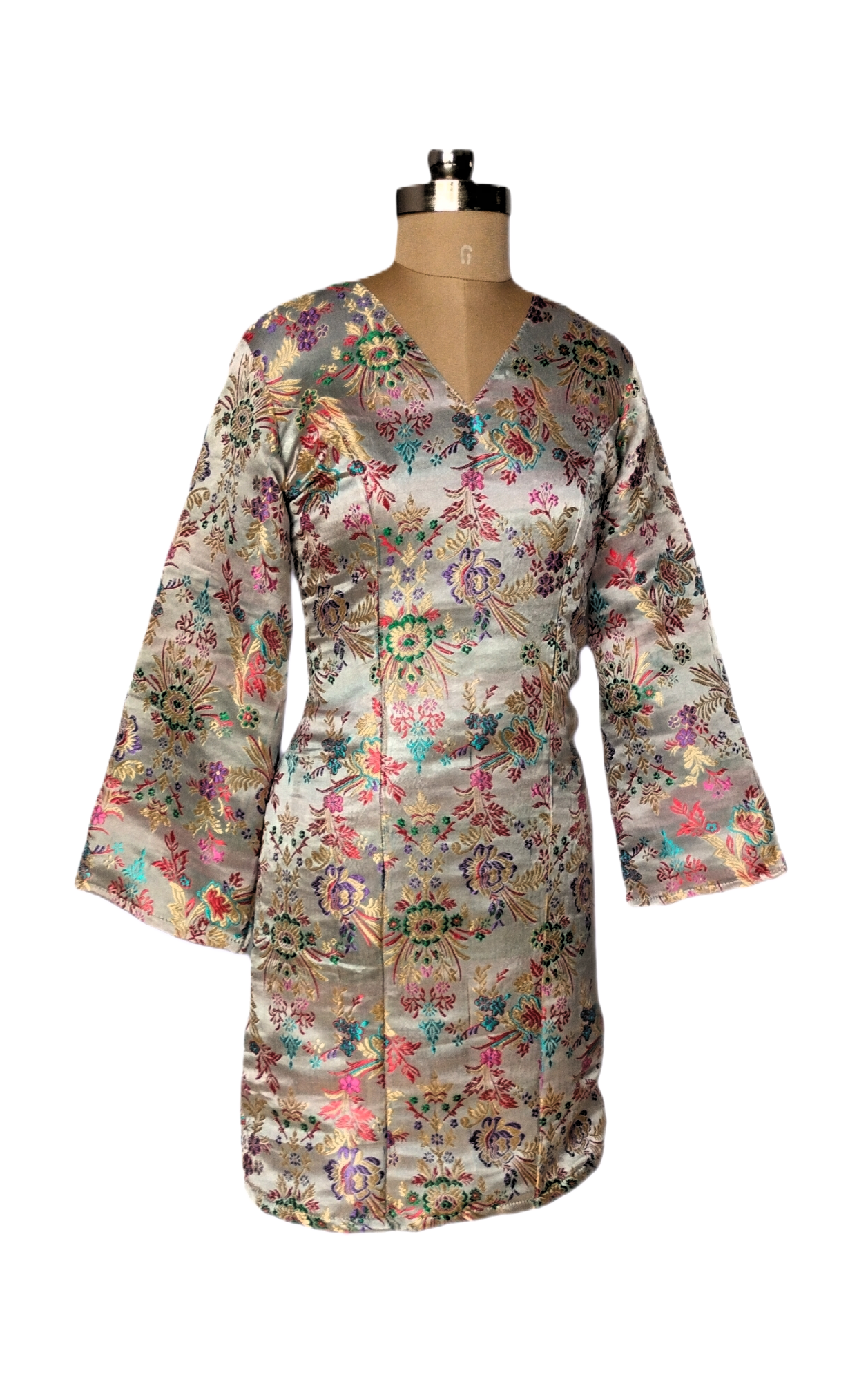 cream floral bodycon dress Cream Floral Print Lace Up Corset Maxi Dress Floral / 0