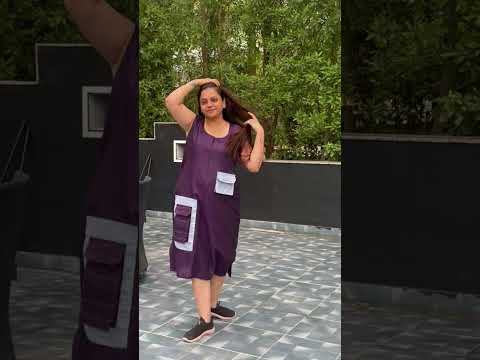 Linen A-Line Urban Cargo Dress